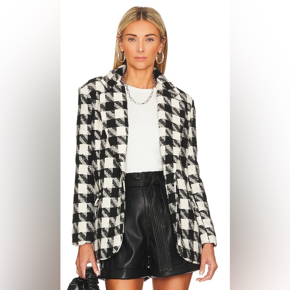 Blank NYC Plaid Jacket In Secret Rhythm Size Small